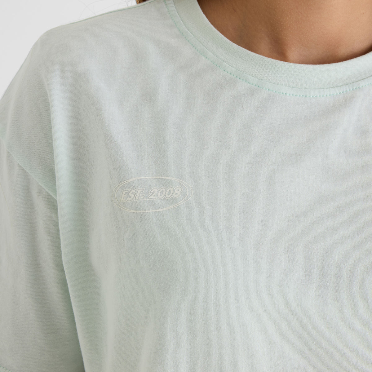 Light Green Back Print Tee